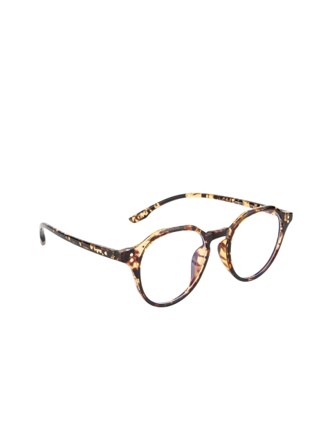 

Ted Smith Unisex Brown Tortoise Shell Design Full Rim Round Frames