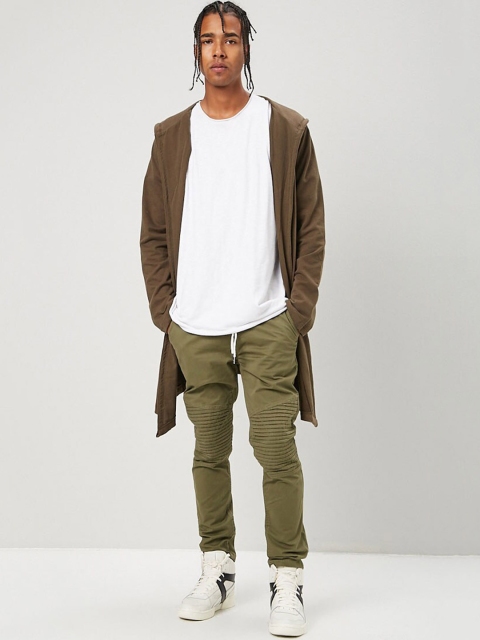 

FOREVER 21 Men Olive Regular Trousers