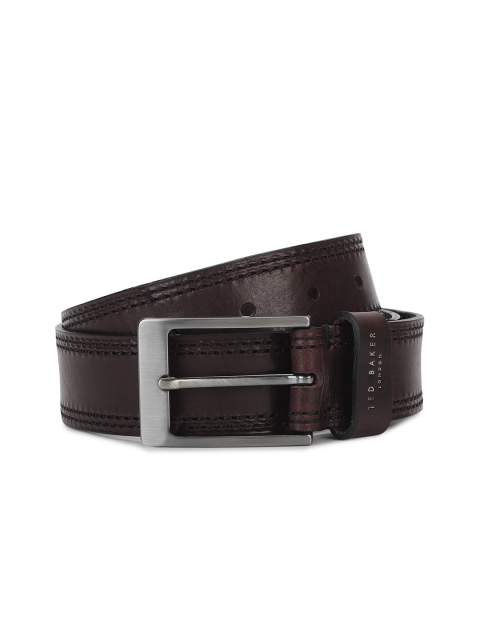 

Ted Baker Men Brown Solid Leather Belt