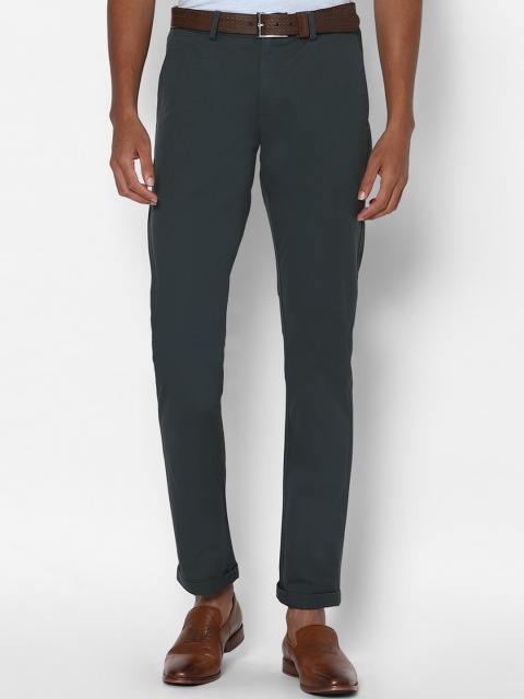 

Allen Solly Men Teal Slim Fit Regular Trousers