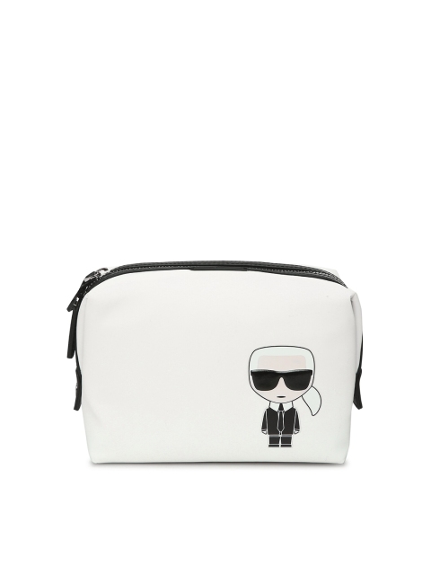 

Karl Lagerfeld Men White Printed Purse Clutch