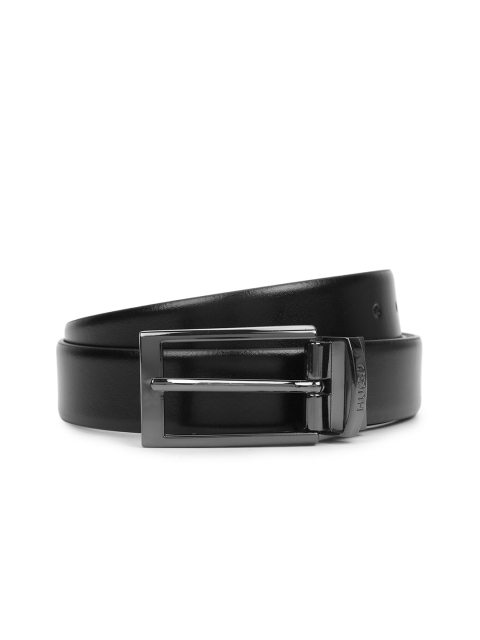 

HUGO Men Black Leather Reversible Belt