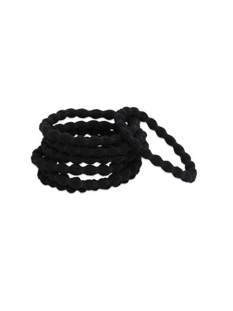 

ToniQ Women Black Set of 7 Ponytail Holders