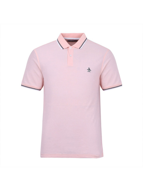 

Original Penguin Men Pink Polo Collar Applique T-shirt
