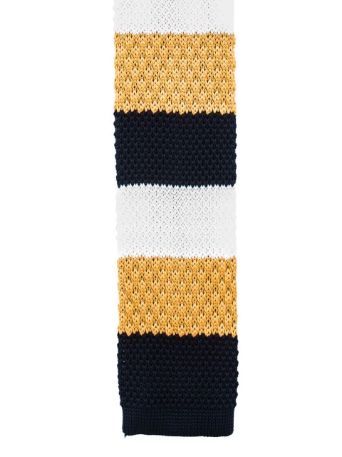 

The Tie Hub Men Blue Woven Design Knitted & Wool Skinny Tie