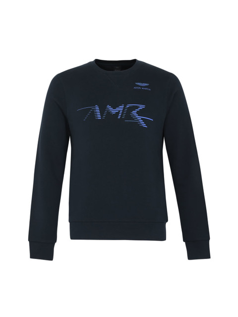 

HACKETT LONDON Men Navy Blue Printed Sweatshirt