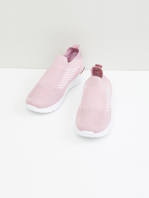 

max Women Pink Textile Running Non-Marking Shoes
