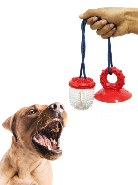 

Pawsindia Red Tug Of Wall Supreme Dog Toy