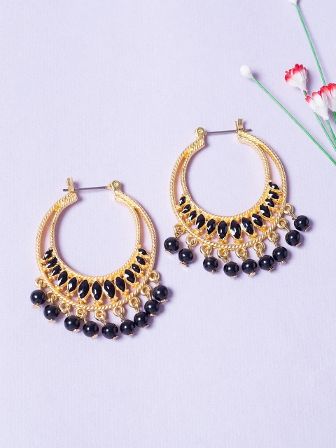 

Golden Peacock Gold Contemporary Hoop Earrings