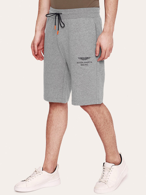 

HACKETT LONDON Men Grey Mid-Rise Regular Shorts