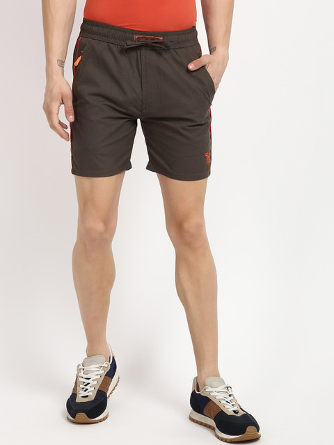 

V2 Value & Variety Men Brown Mid-Rise Sports Shorts