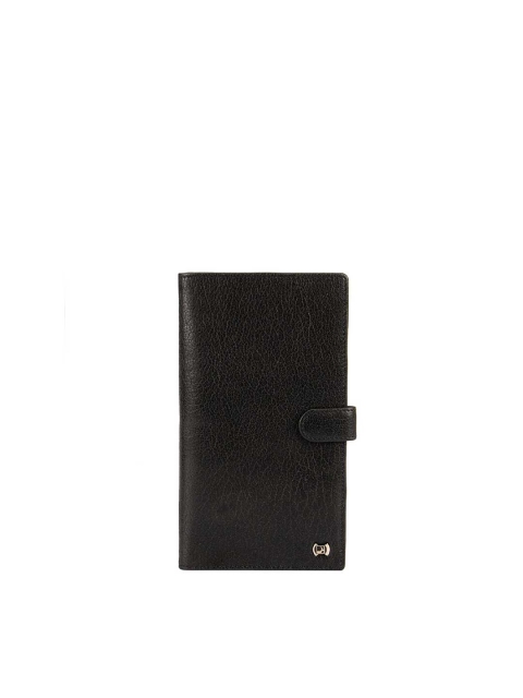 

Da Milano Men Black Textured Leather Card Holder