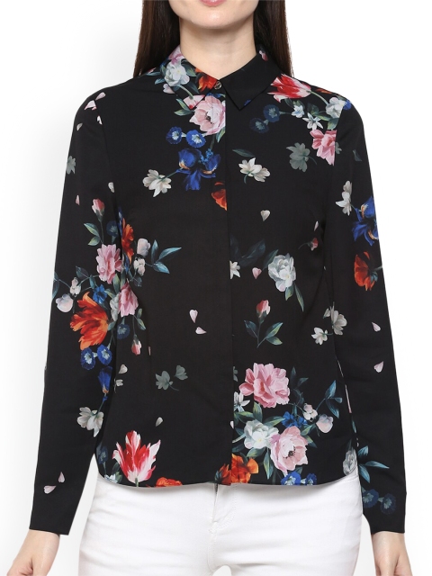 

Ted Baker Women Black Floral Printed Casual Shirt