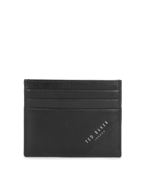 

Ted Baker Men Black Textured Leather Card Holder