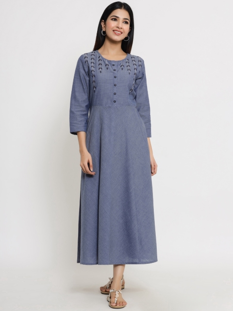 

Sangria Women Blue Midi Dress