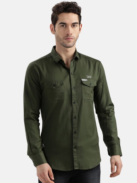

V2 Value & Variety Men Green Casual Shirt