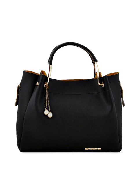 

Bagsy Malone Black PU Shopper Tote Bag