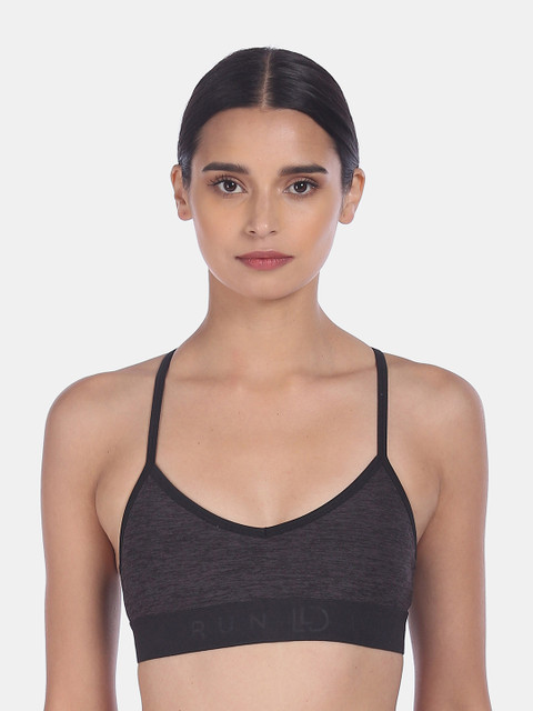 

Aeropostale Charcoal Full Coverage Lightly Padded Workout Bra