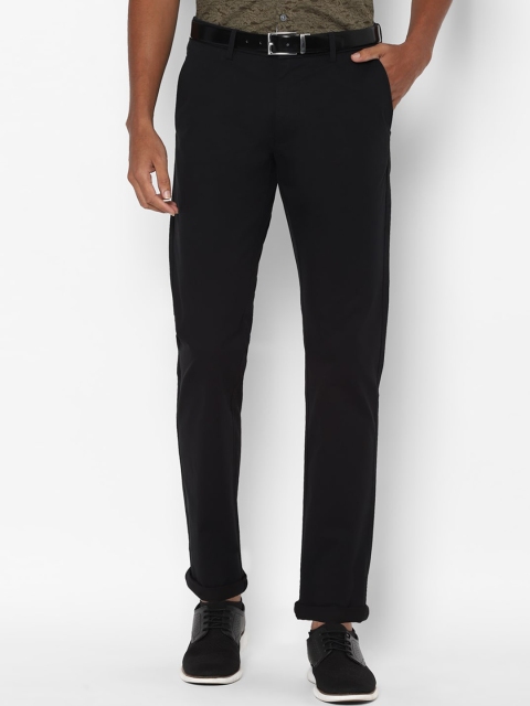 

Allen Solly Men Black Slim Fit Regular Trousers Regular Trousers