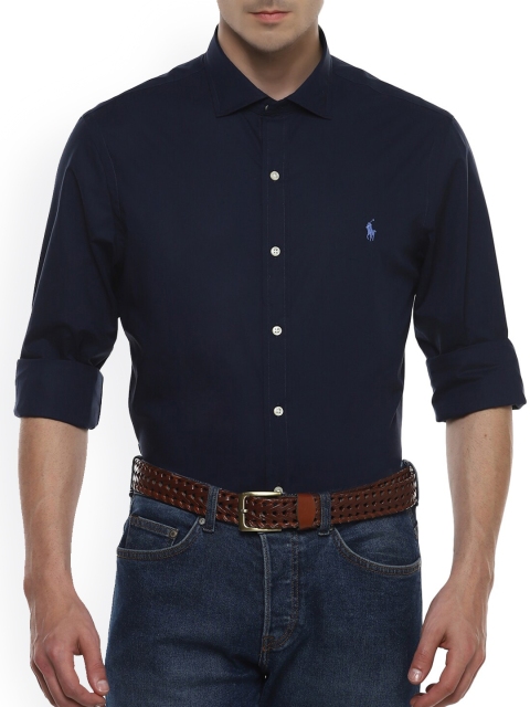 

Polo Ralph Lauren Men Navy Blue Cotton Casual Shirt