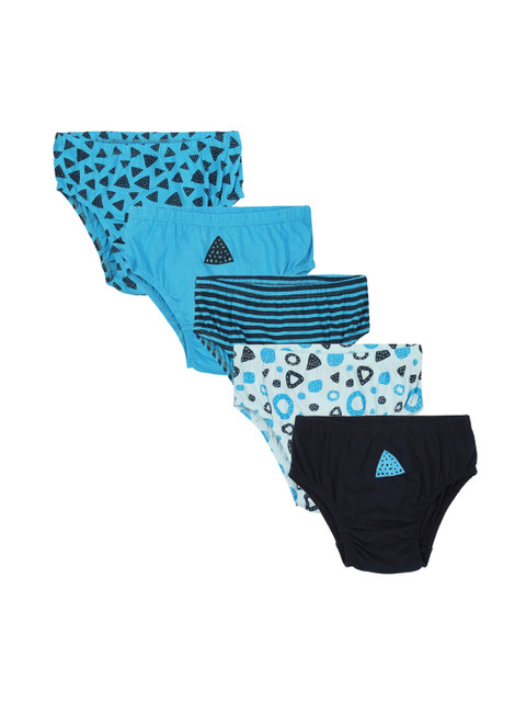 

Nuluv Boys Pack Of 5 Printed Briefs, Multi
