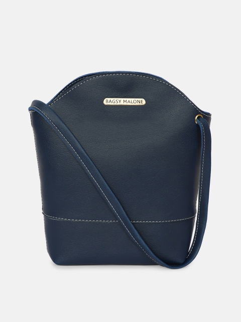 

Bagsy Malone Blue PU Bucket Tote Bag