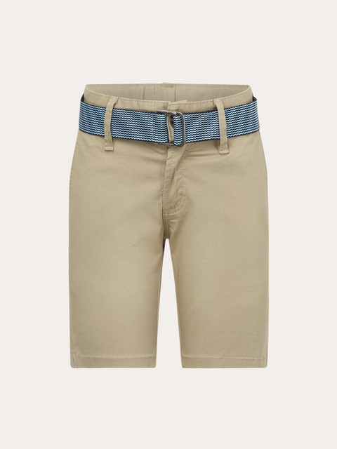 

HACKETT LONDON Boys Beige Mid-Rise Chino Cotton Shorts