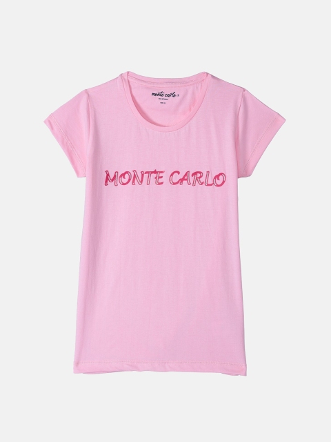 

Monte Carlo Pink Brand Logo Regular Top