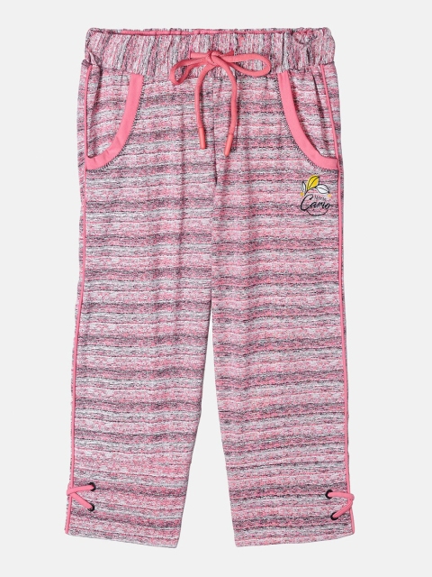 

Monte Carlo Girls Pink Striped Capris