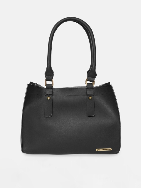 

Bagsy Malone Black PU Structured Handheld Bag