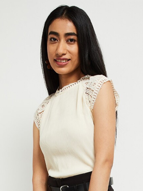 

max Cream-coloured Regular Top