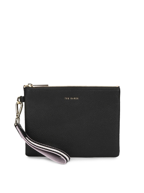 

Ted Baker Women Black Solid Leather Zip Around Wallet