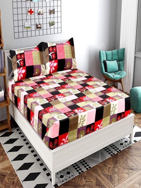 

BELLA TRUE Multi Floral 144 TC King Bedsheet with 2 Pillow Covers