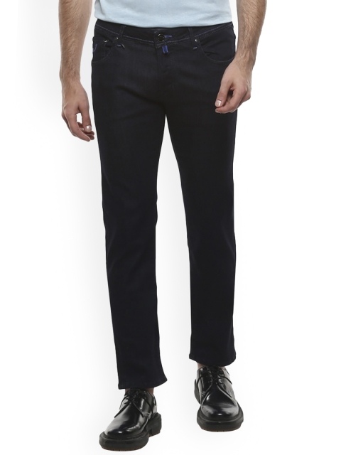 

Jacob Cohen Men Blue Highly Distressed Jeans