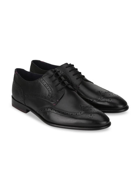 

Ted Baker Men Black Solid Leather Formal Brogues