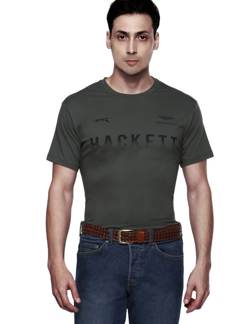 

HACKETT LONDON Men Green Typography Printed T-shirt