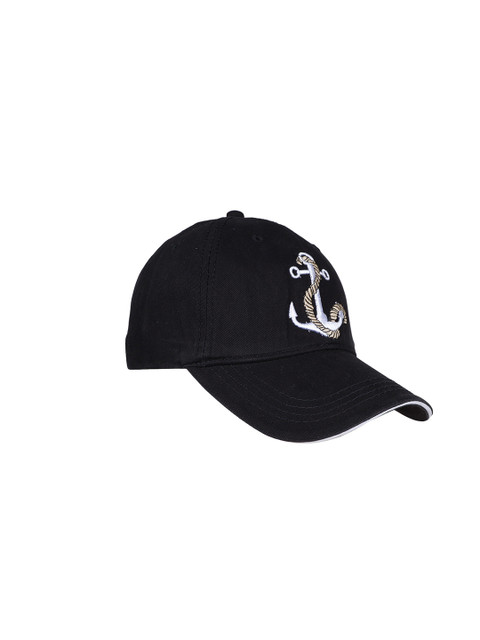 

FabSeasons Unisex Black & White Embroidered Baseball Cap