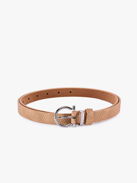 

BuckleUp Women Tan Textured Belt