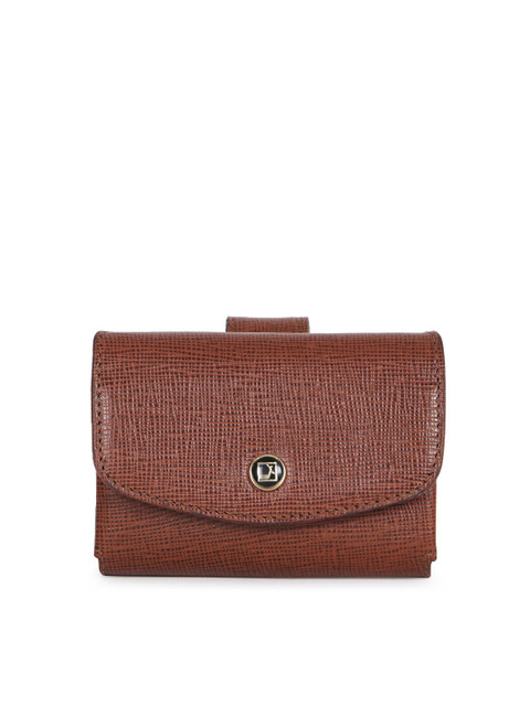

Da Milano Men Brown Textured Leather Envelope