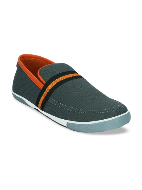 

Get Glamr Men Grey Slip-On Sneakers