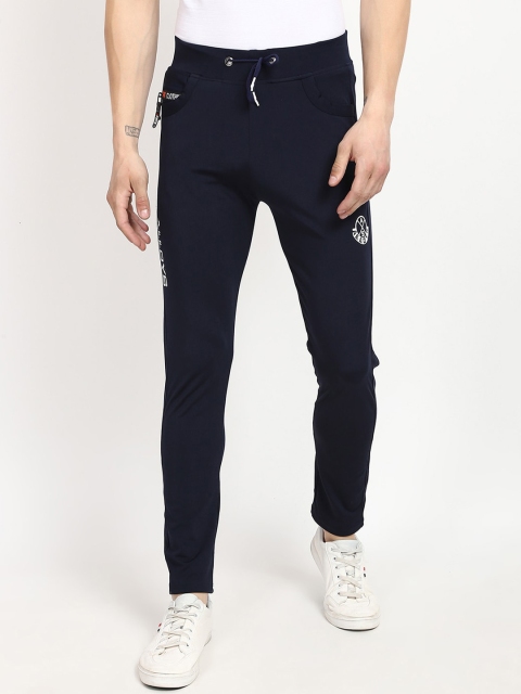 

V2 Value & Variety Men Navy Blue Solid Cotton Track Pants