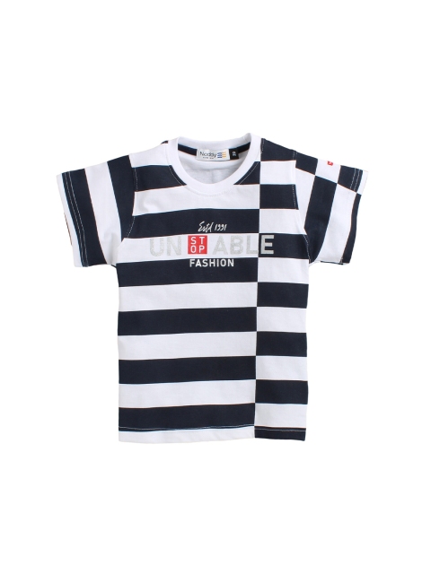 

Noddy Boys Black & White Striped Monochrome T-shirt