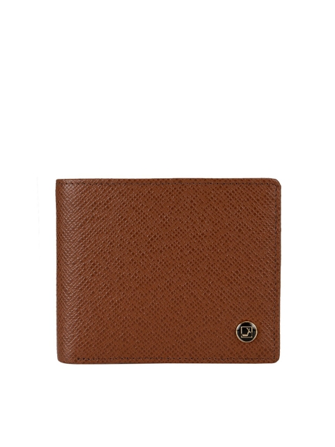 

Da Milano Men Brown Solid Leather Three Fold Wallet