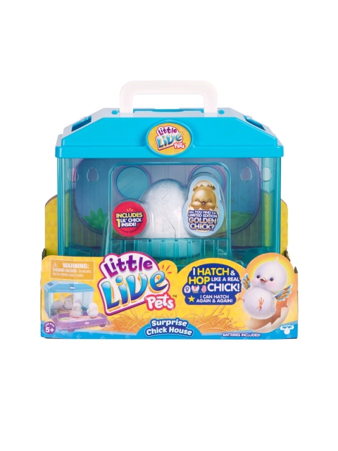 

LittleLivePets Kids White & Blue Surprise Chick House Toy