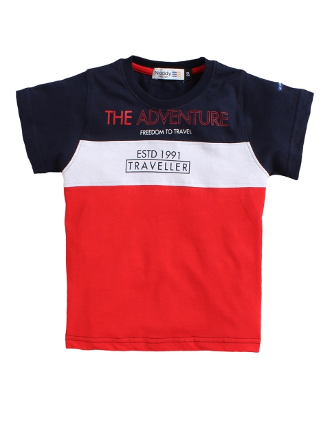 

Noddy Boys Red Colourblocked T-shirt
