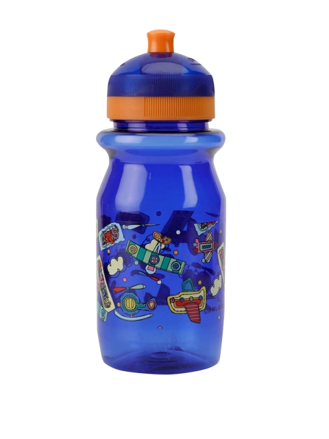 

HOOM Boys Blue & Yellow Cartoon Characters Printed Sipper Water Bottle 400 ml