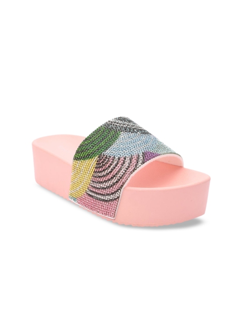 

Stelatoes Women Pink Wedge Sandals