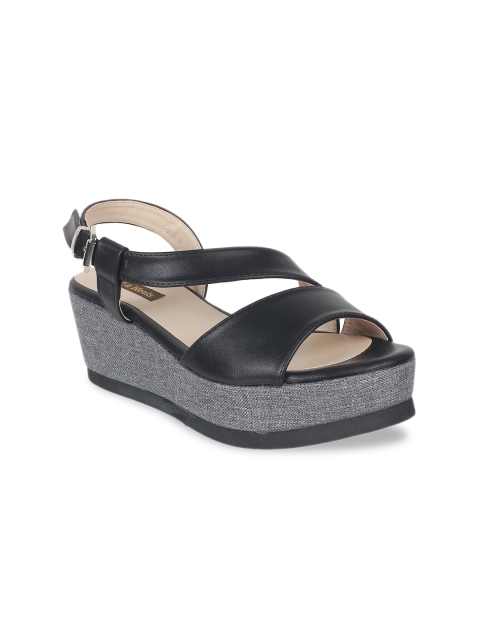 

Flat n Heels Black Wedge Heels