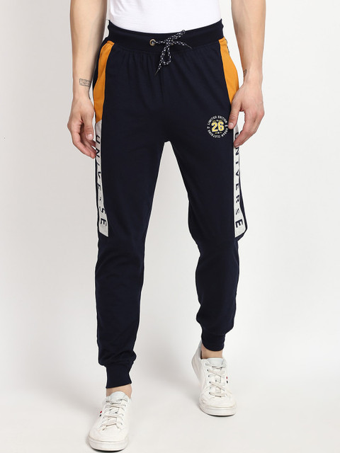 

V2 Value & Variety Men Navy Blue Solid Joggers
