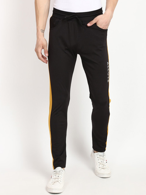 

V2 Value & Variety Men Black Solid Cotton Track Pants